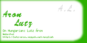 aron lutz business card